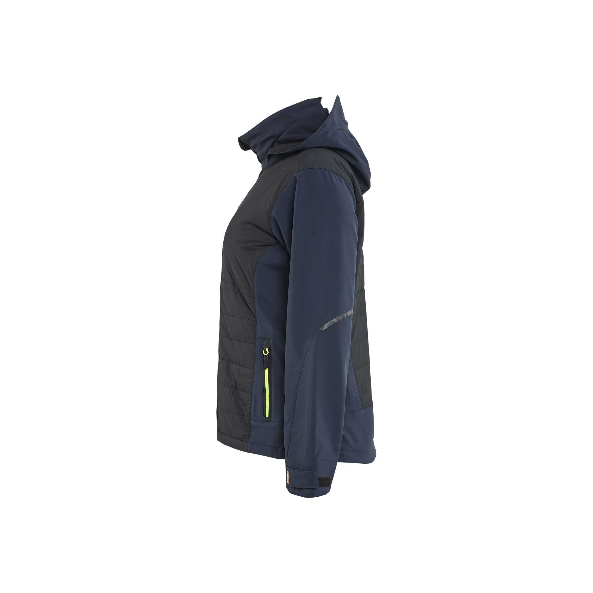 BLAKLADER 47332513 Women's Hybrid Jacket Hi Vis Reflective Softshell Work Jacket WOMEN - Waterproof